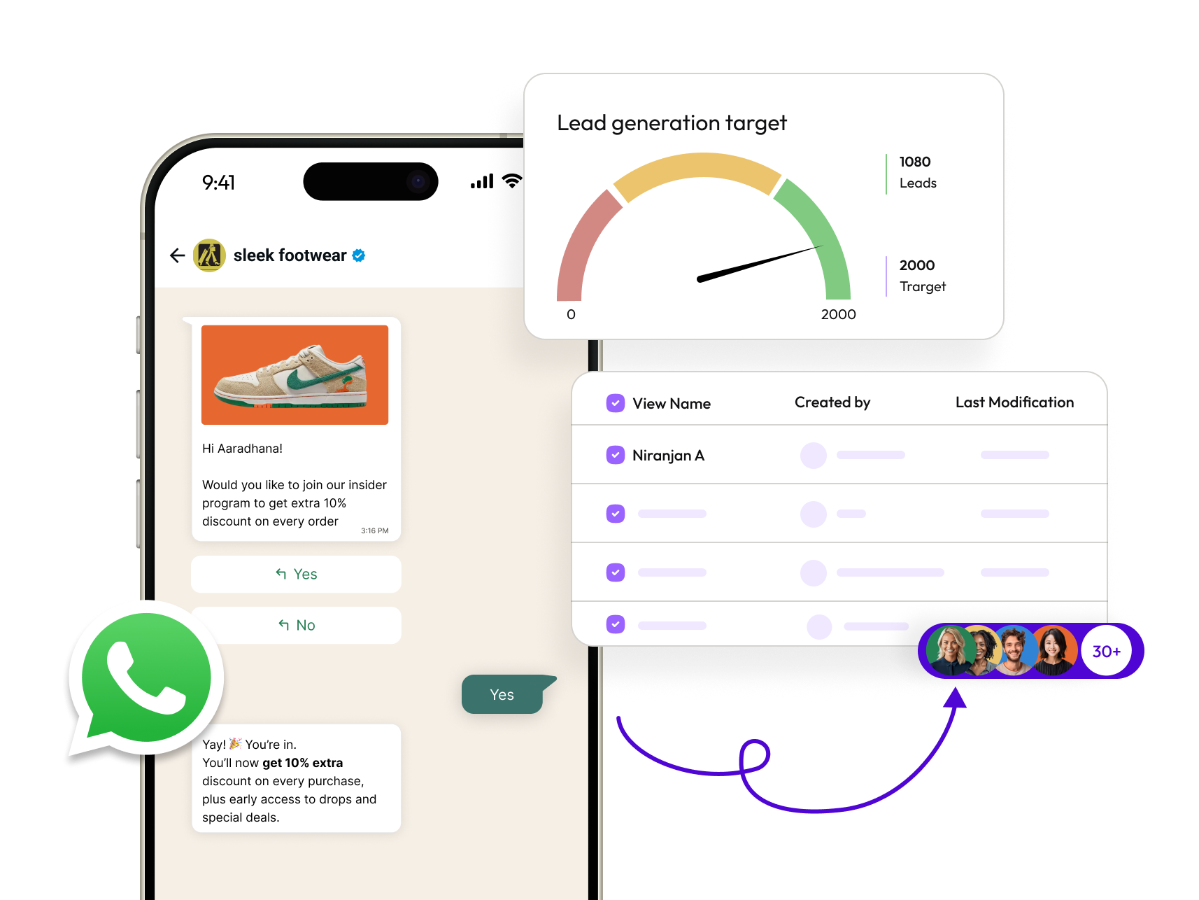 WhatsApp automation dashboard